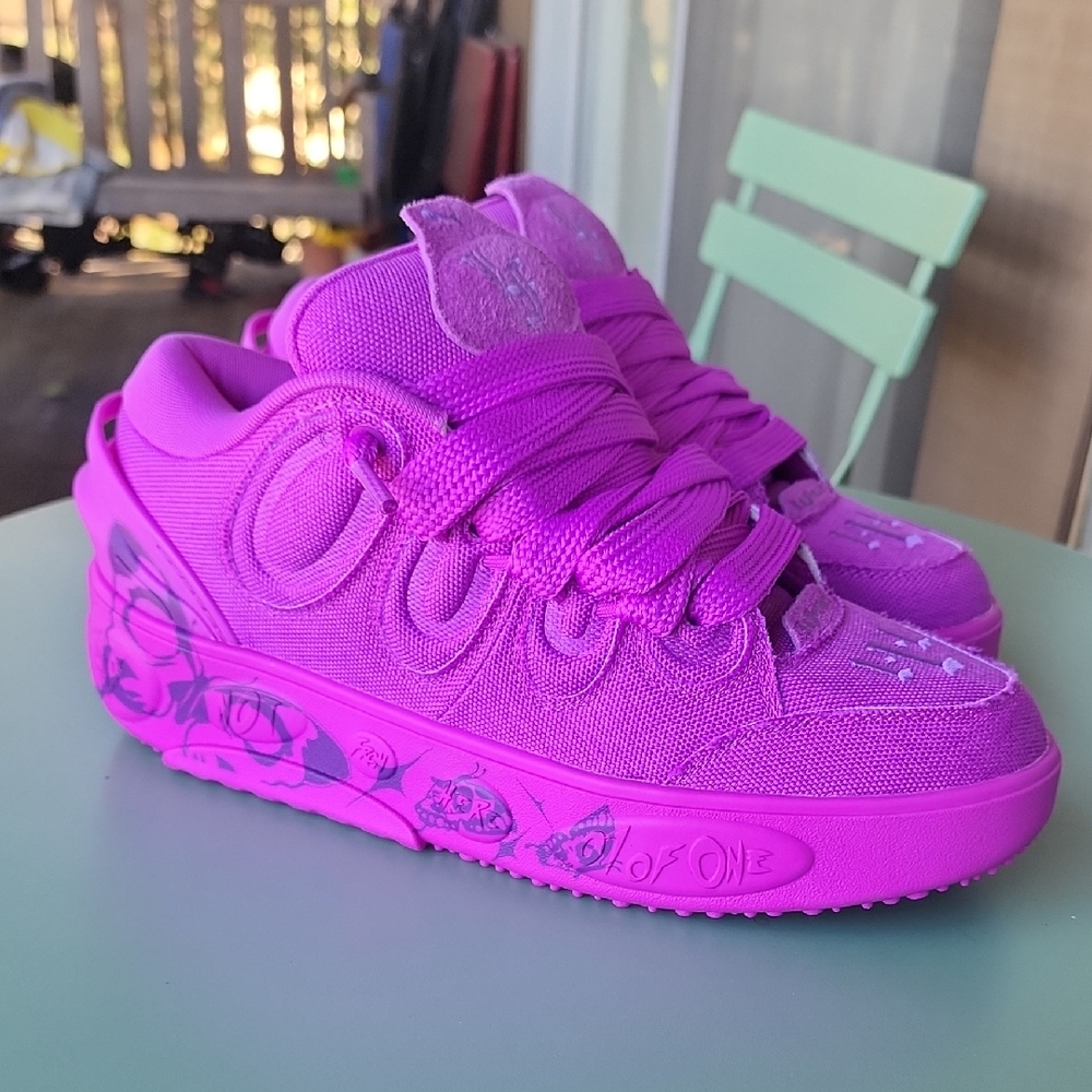 Puma Mens La France X LaMelo Ball Butterfly Purple Shoes Size 10.5